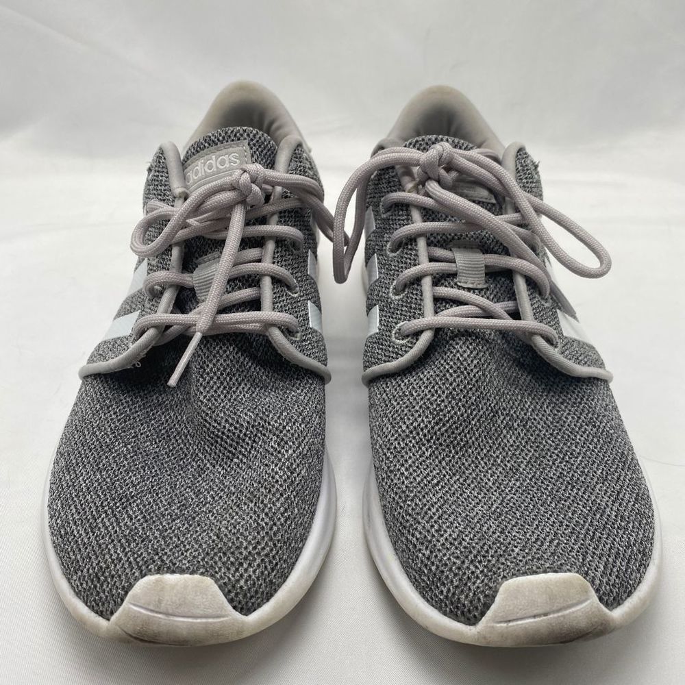 Adidas Gray Cloudfoam Lace Up Sneakers Size 8.5 - Picture 3 of 9